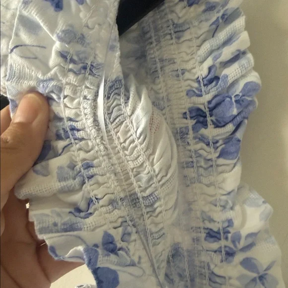 Hill house Floral Blue and White Women's Dress S - Picture 9 of 9